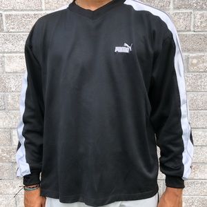 Black and white Puma sweatshirt.